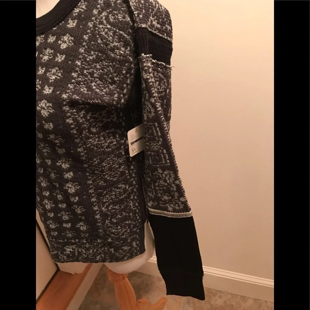 SALE NWT We the Free Stevie Layering top XS Black